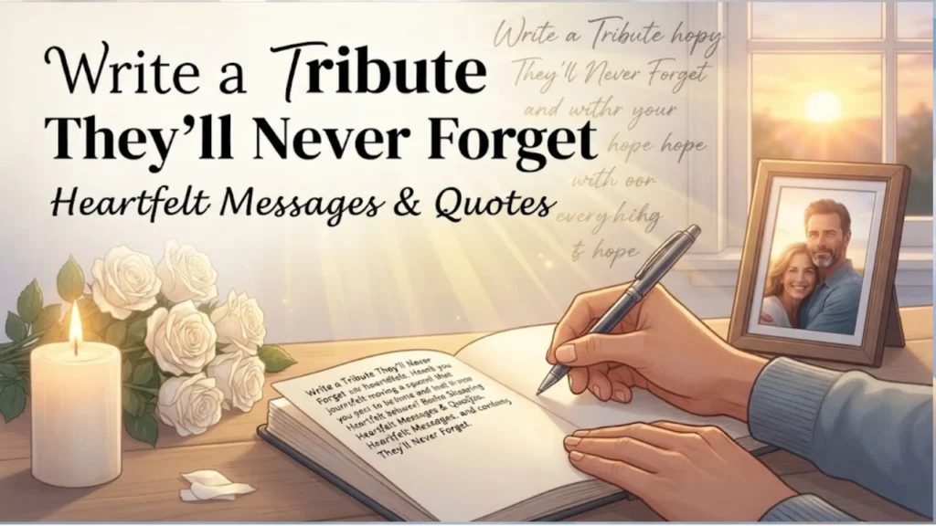 Meaningful Tribute Quotes to Include in Your Message
