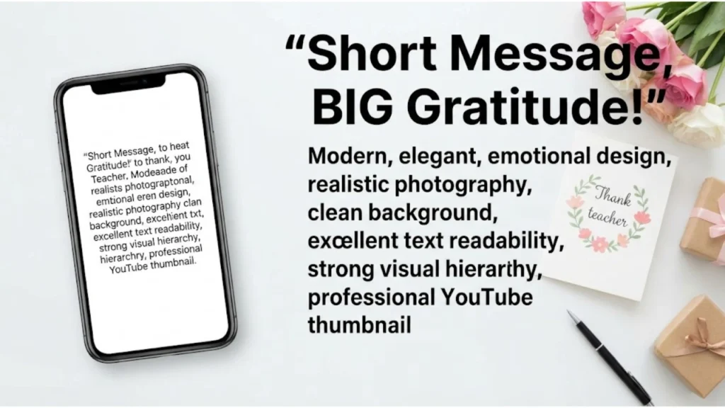 One-Line And Text-Friendly Thank You Messages For Teachers