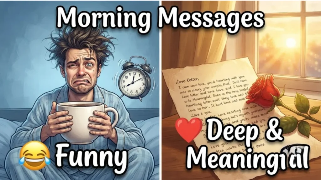 290 Good Morning Messages for Him by Mood