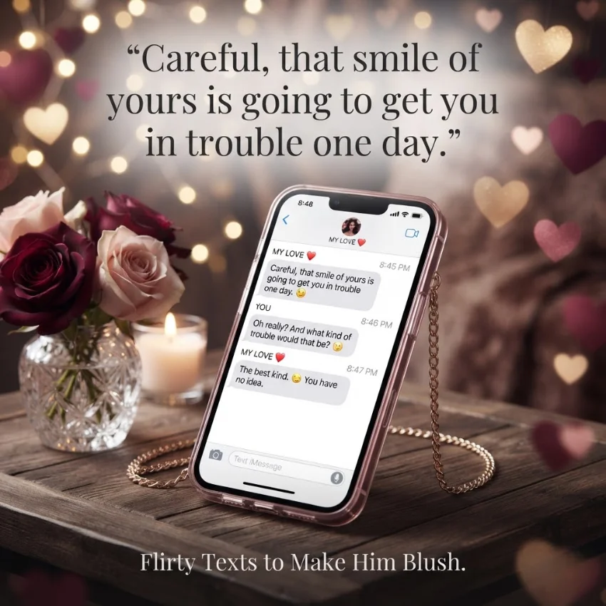 Flirty Texts to Make Him Blush