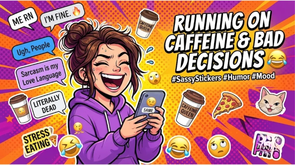 Funny & Sassy Short Stickers for Every Mood