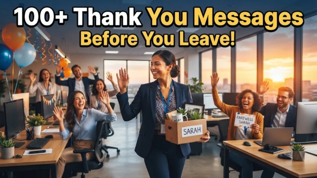 Funny and Lighthearted Goodbye Thank You Messages for Colleagues