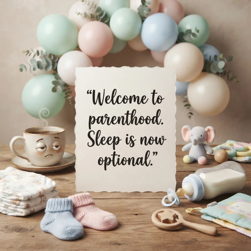 Funny short baby shower card messages