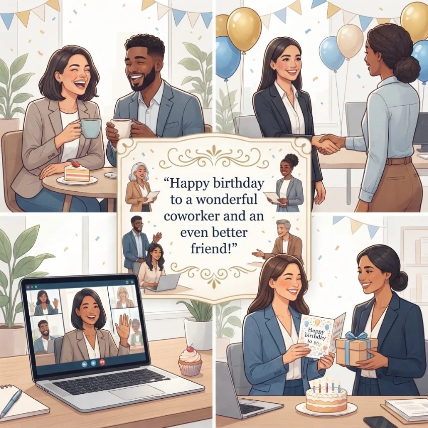 Short Birthday Wishes For Coworkers