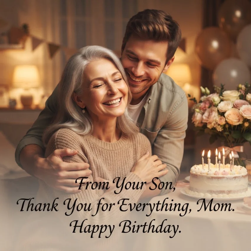 Short Birthday Wishes for Mom from Daughter and Son