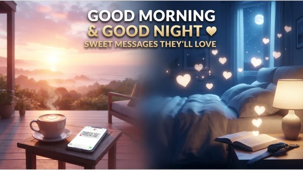 Short Good Morning and Good Night Love Messages