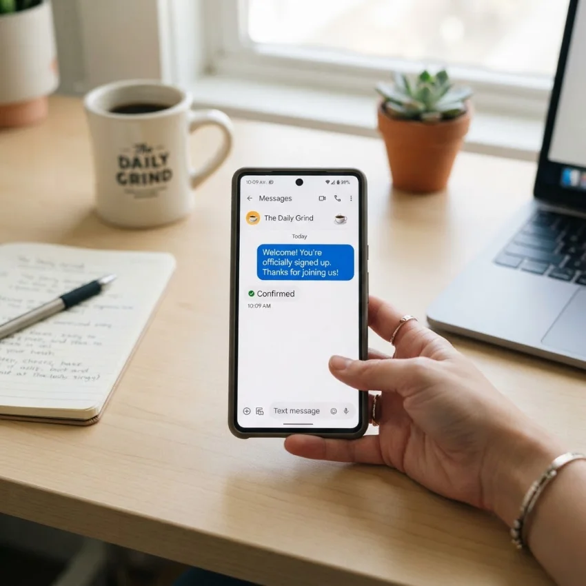  Short Sign-Up Text Message Examples & Templates