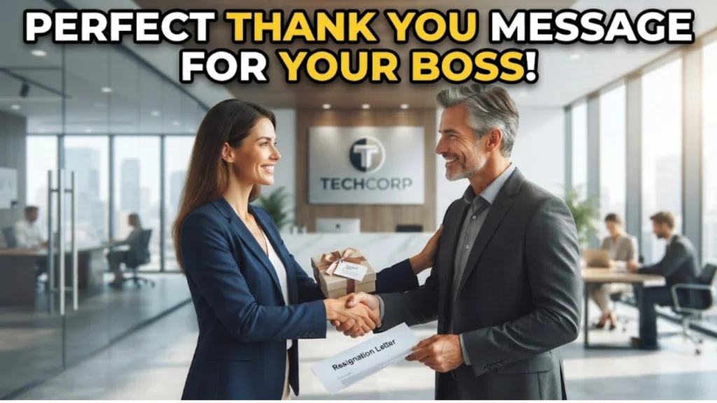 Short Thank You Messages to a Boss or Manager When Leaving
