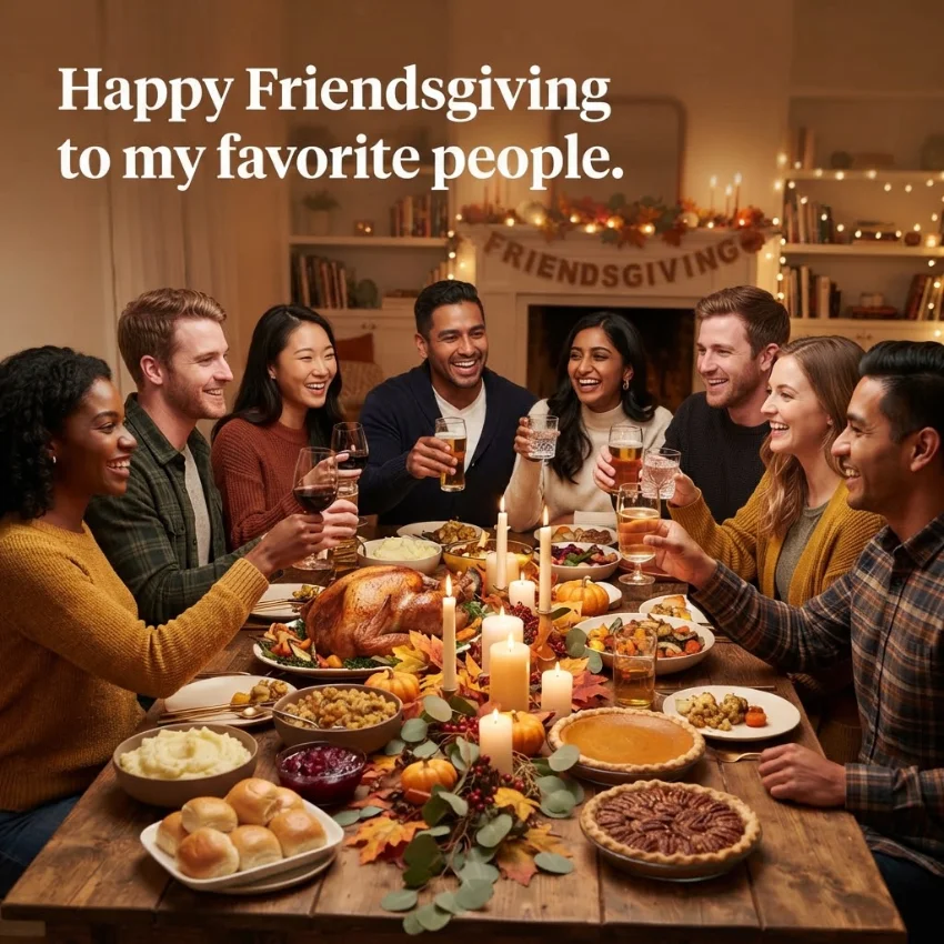 Short Thanksgiving Messages for Friend Groups & Friendsgiving