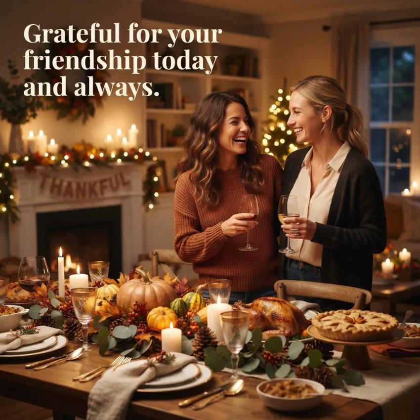 Sweet Thanksgiving Messages for Friends