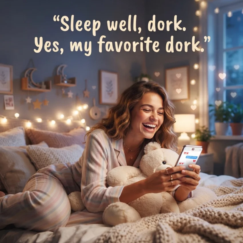 Text a Guy Good Night to Make Him Smile
