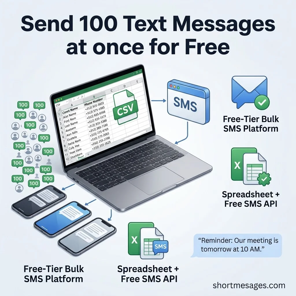 Bulk Text for Free Using Online SMS Tools
