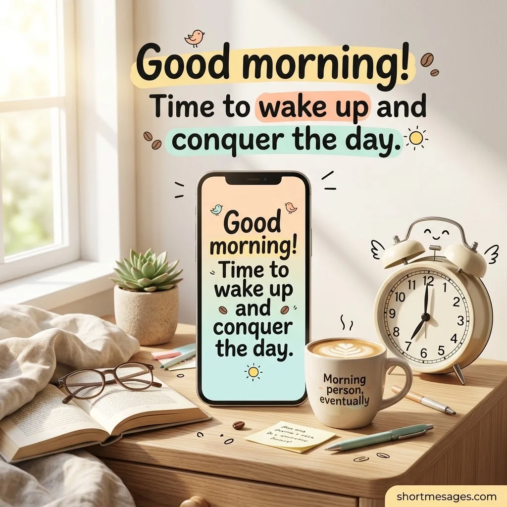 Funny Short Good Morning Texts for Him