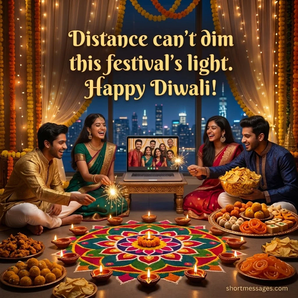 Short Diwali Messages for Friends in the USA