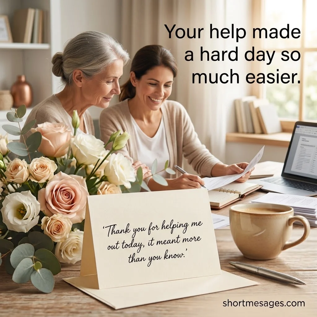 Thank You Messages for Being There for Me