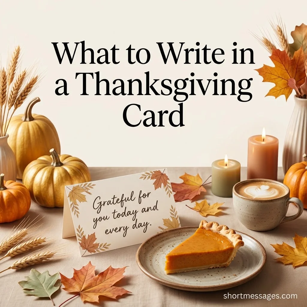 Write in a Thanksgiving Card