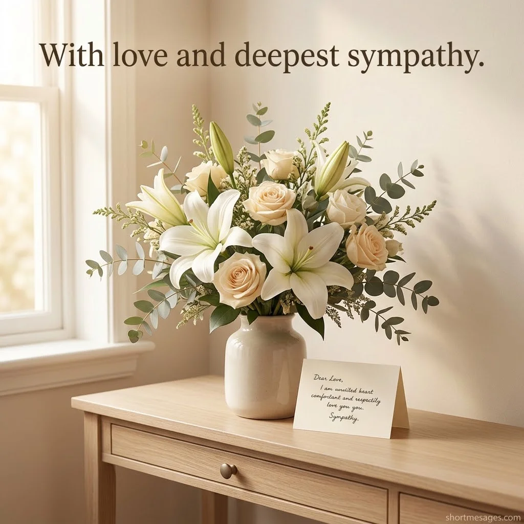 Write on a Funeral Flower Message