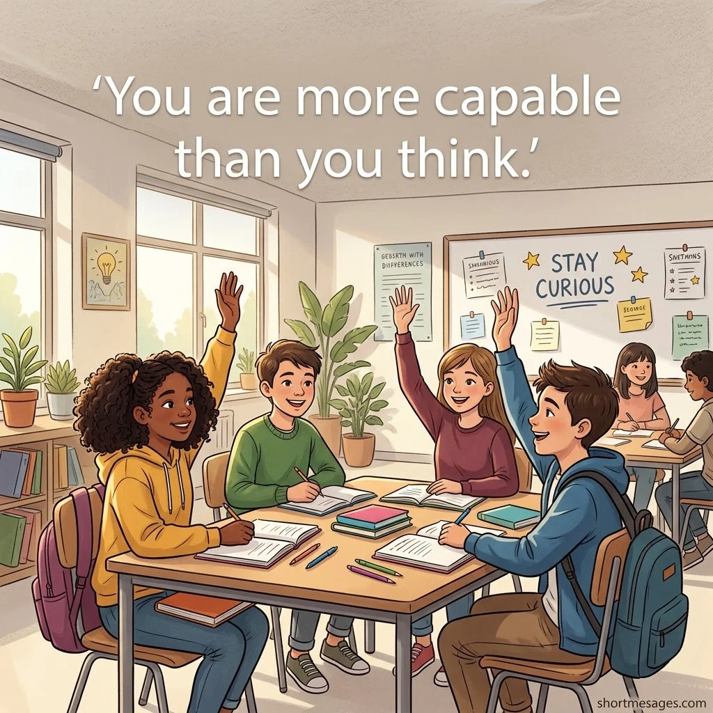 Short Positive Messages for Middle School