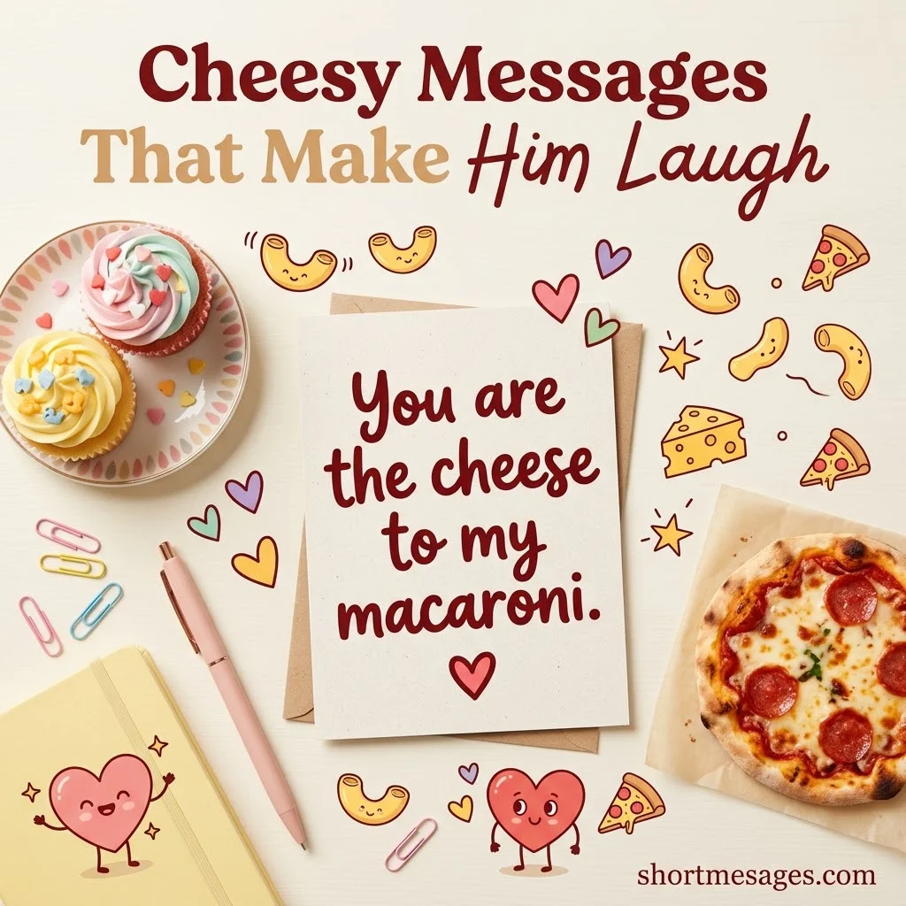 Cheesy Messages for Him That Make Him Laugh