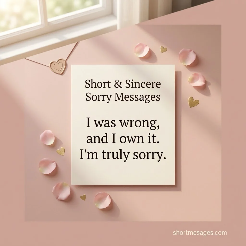Short I’m Sorry Messages for Her
