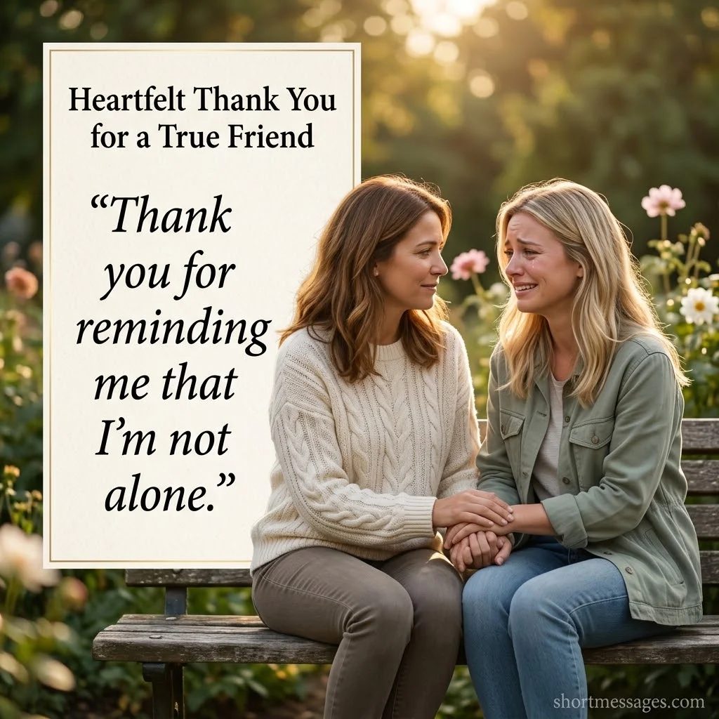 Heartfelt Thank You for Friendship Messages for Close Friends