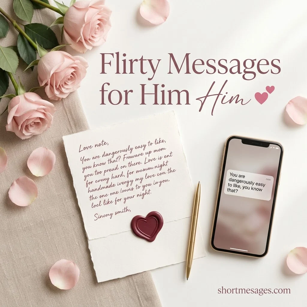 Flirty Messages for Him That Make Him Blush
