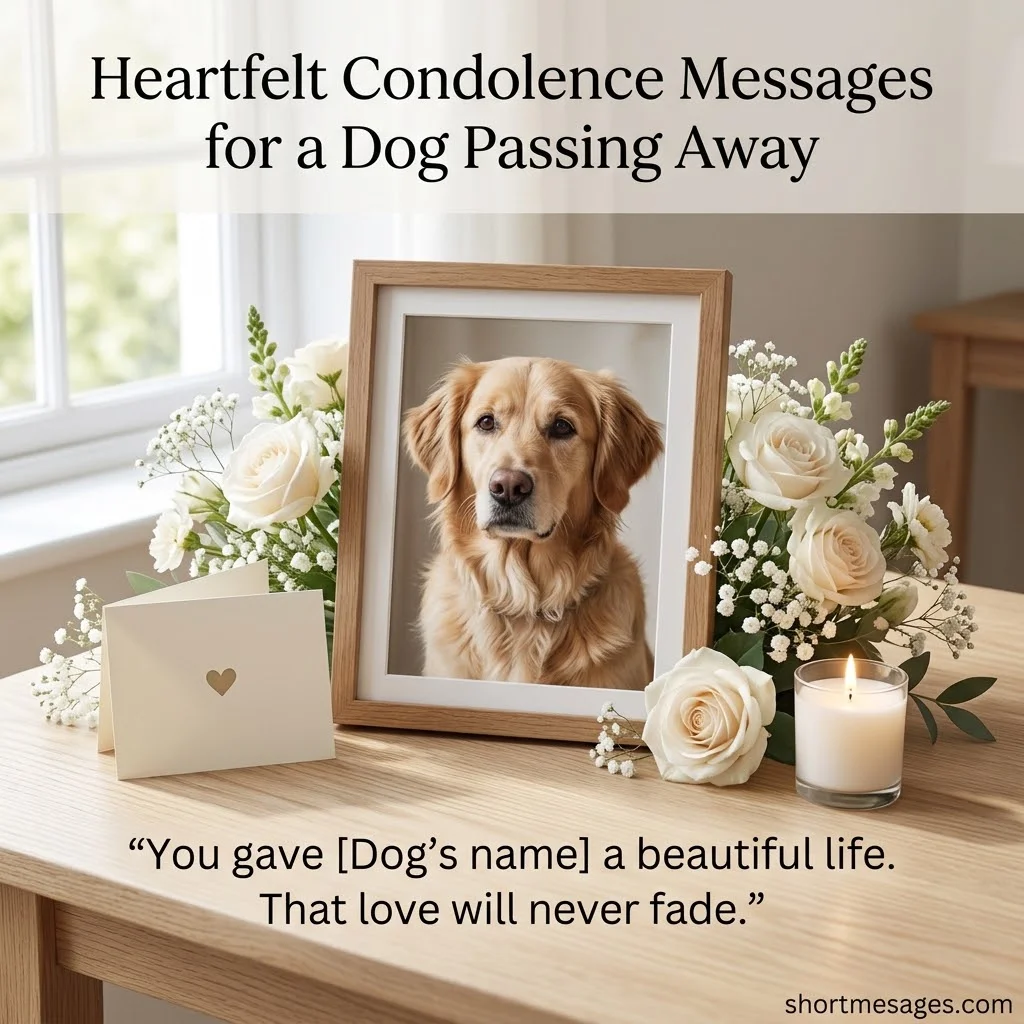 Condolence Messages for a Dog Passing Away