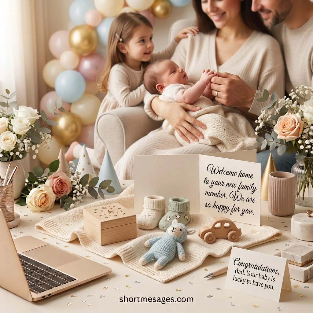 New Baby Messages for Moms, Dads and Adoptive Parents