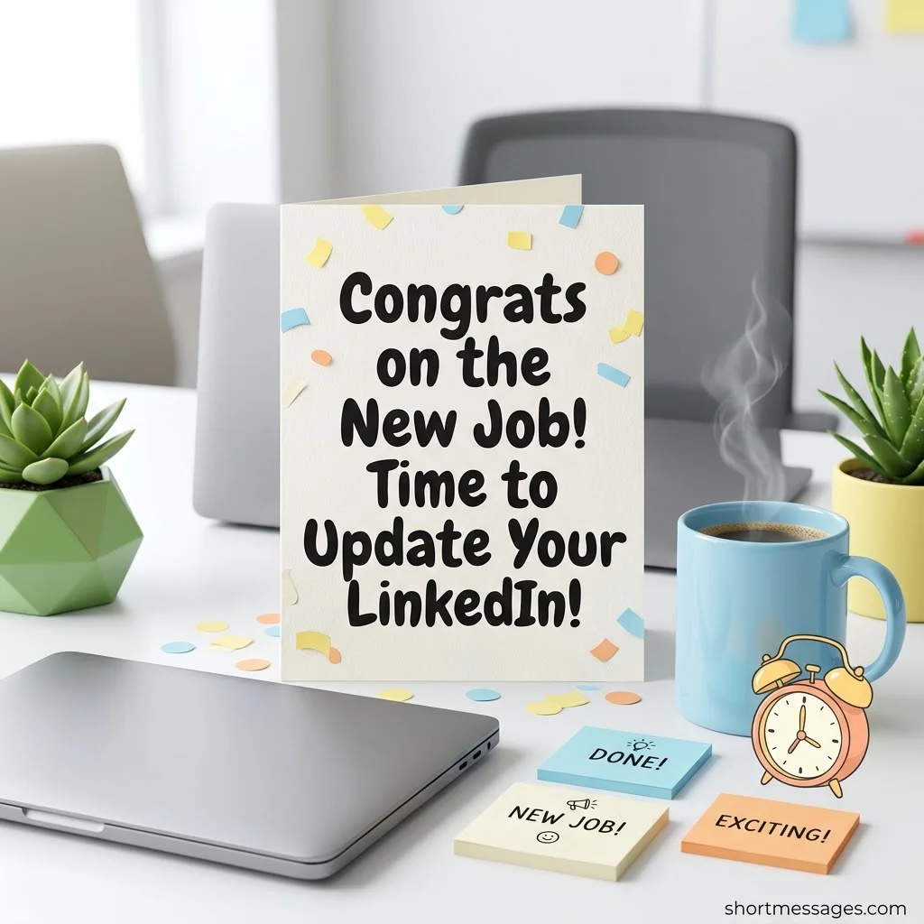 New Job Wishes for Friends and Family
