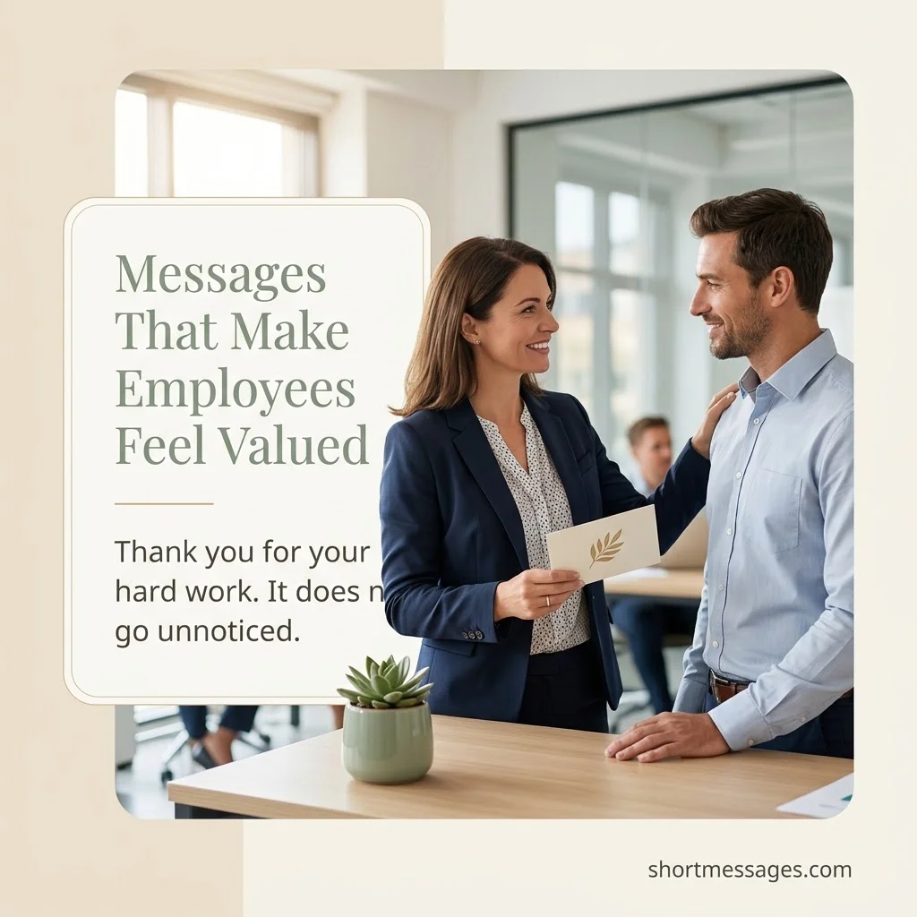 Short Appreciation Messages for Employees