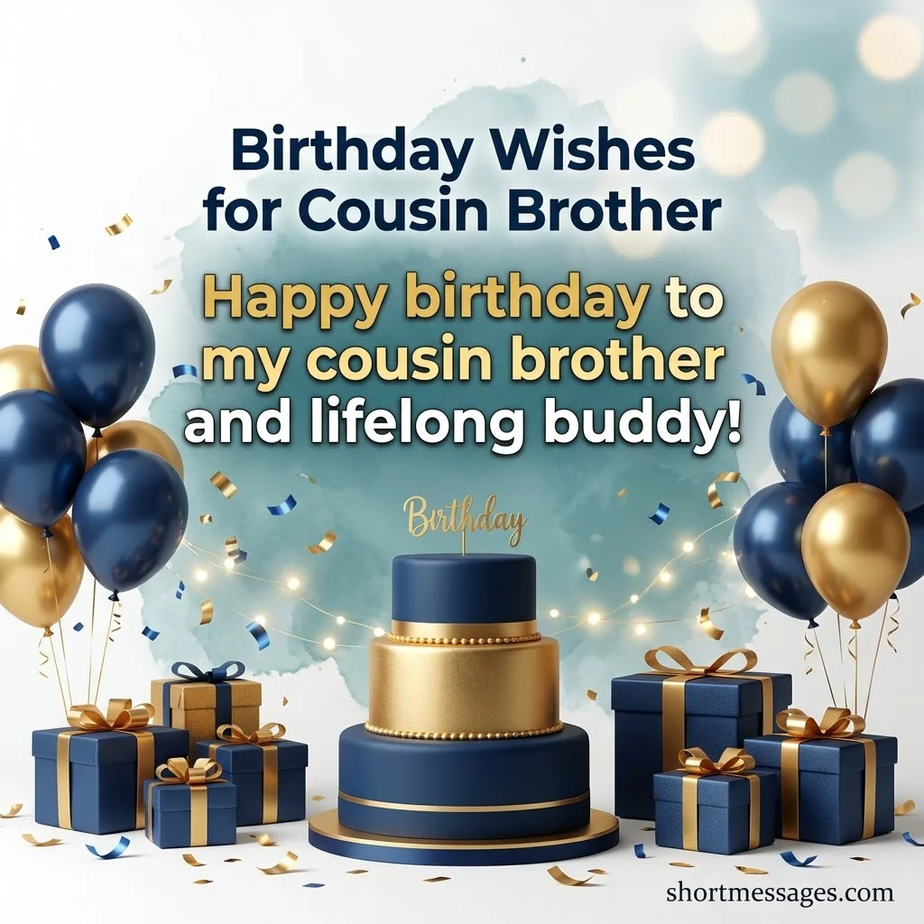 Short Birthday Messages for Close, Faraway and Milestone Cousins