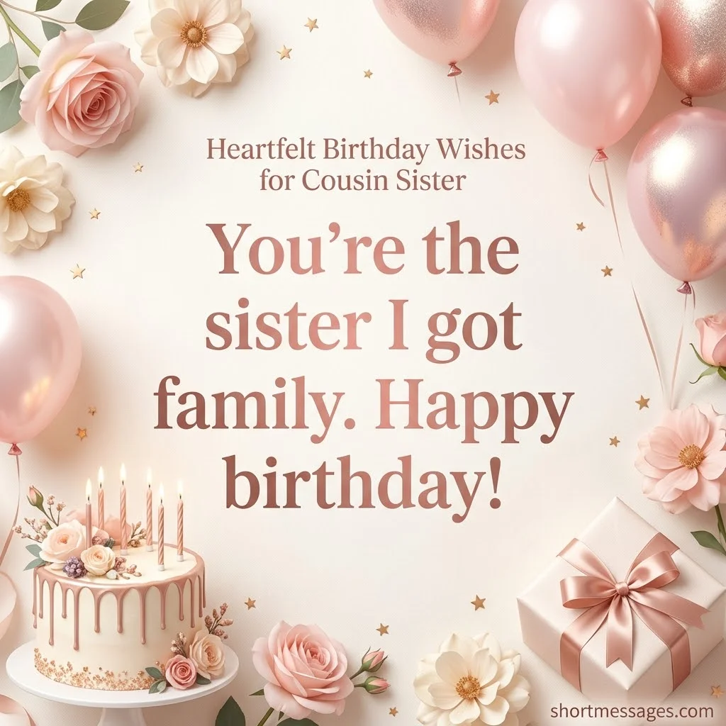 Short Birthday Wishes for Cousin Sister, Cousin Brother and Little Cousin