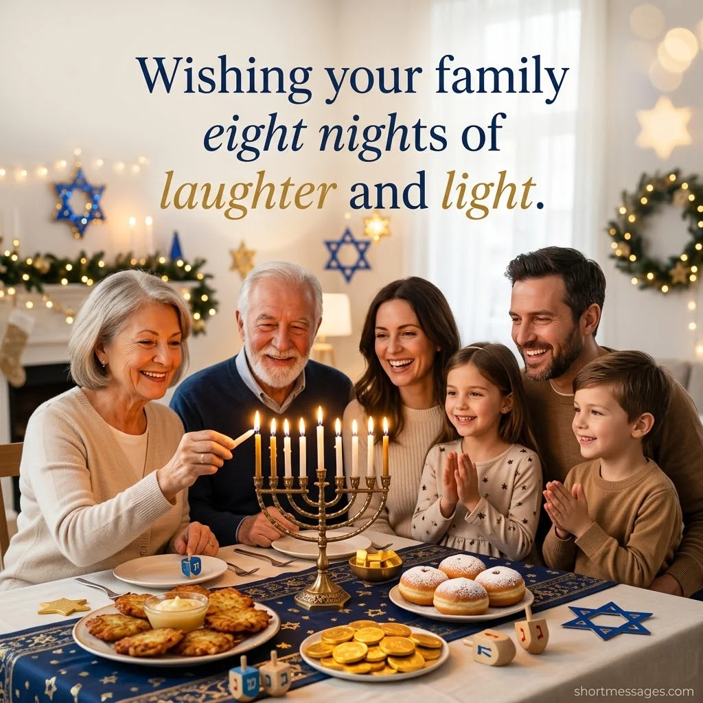 Short Hanukkah Messages for Family, Friends