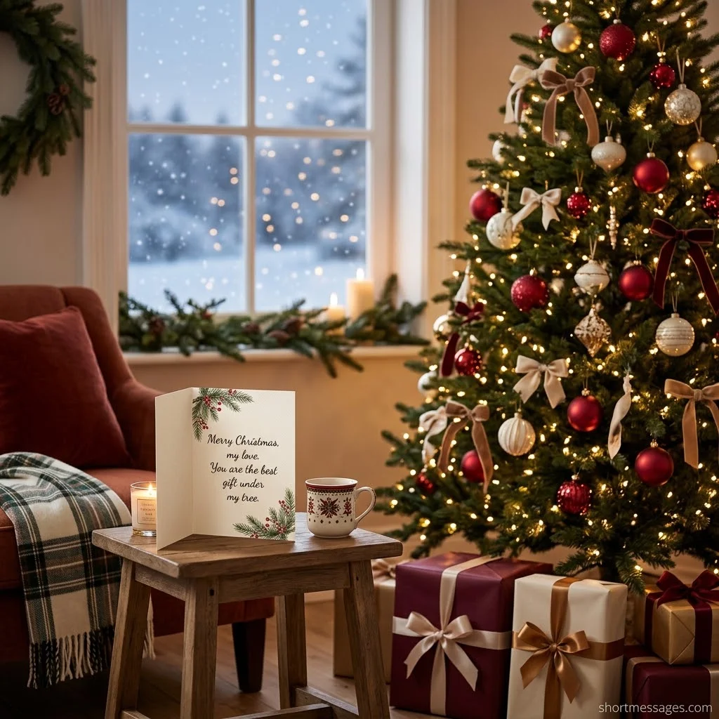 Short Romantic Christmas Messages for Him
