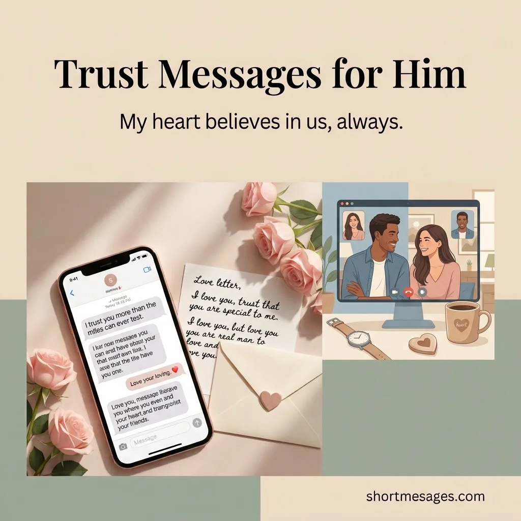 Short Trust Messages for Him in a Distance Relationship