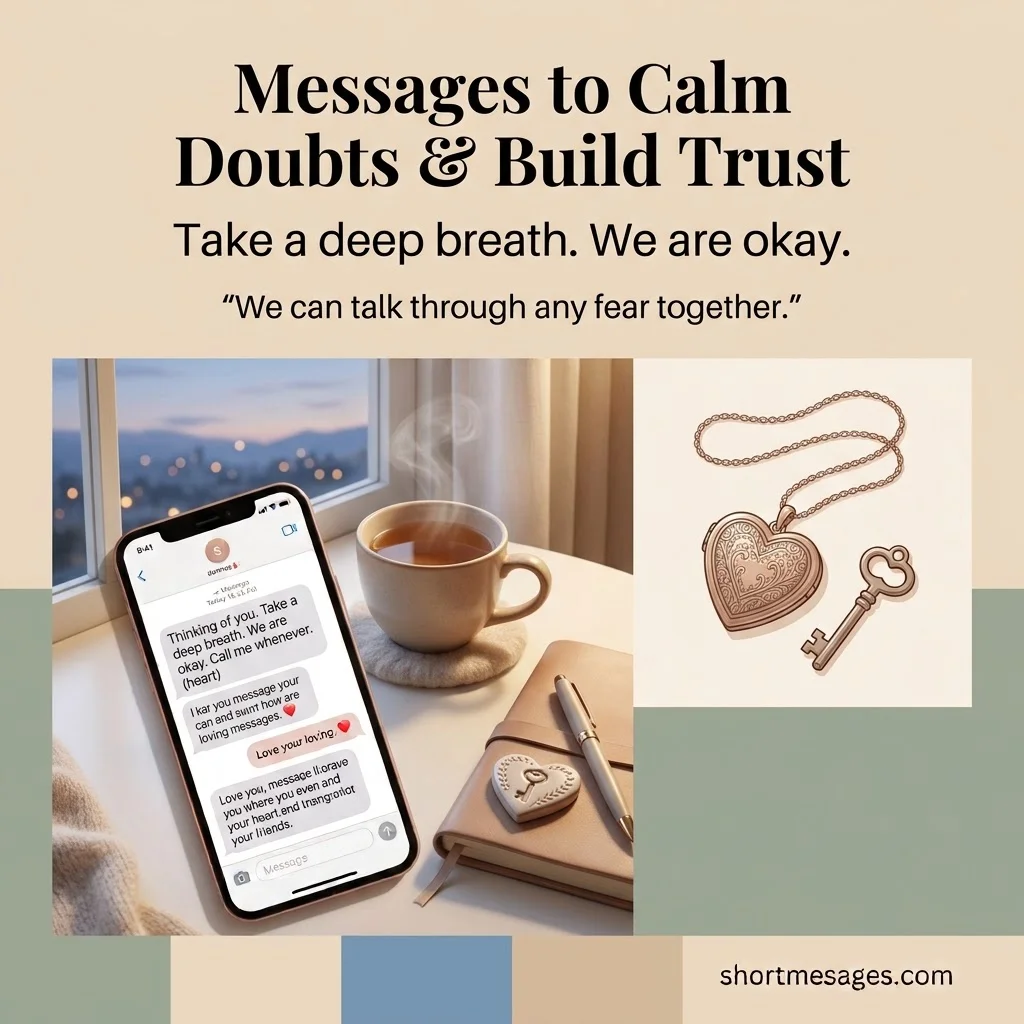 Short Trust Messages to Avoid Doubts and Calm Anxiety