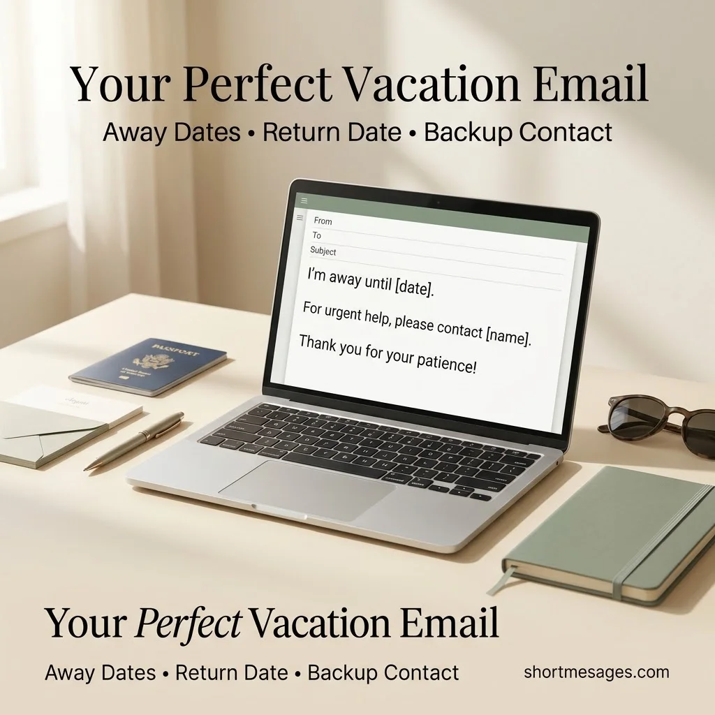 What to Include in a Vacation Email Message