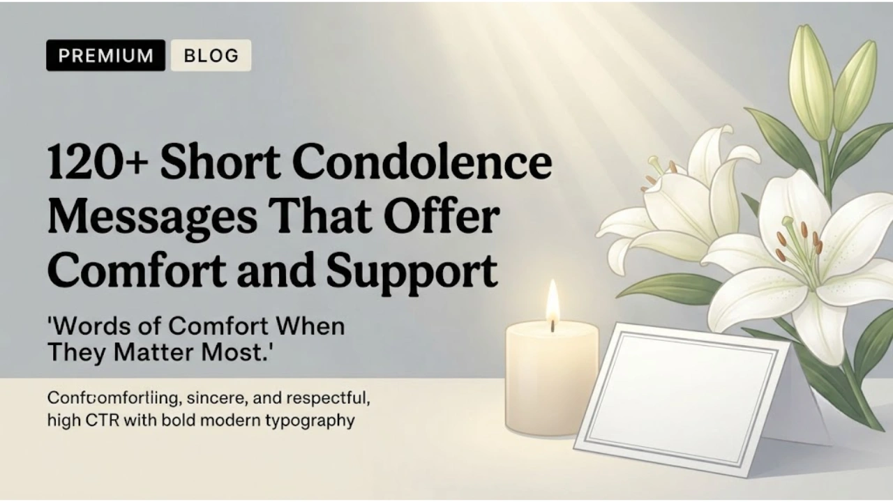 120+ Short Condolence Messages That Offer Comfort and Support