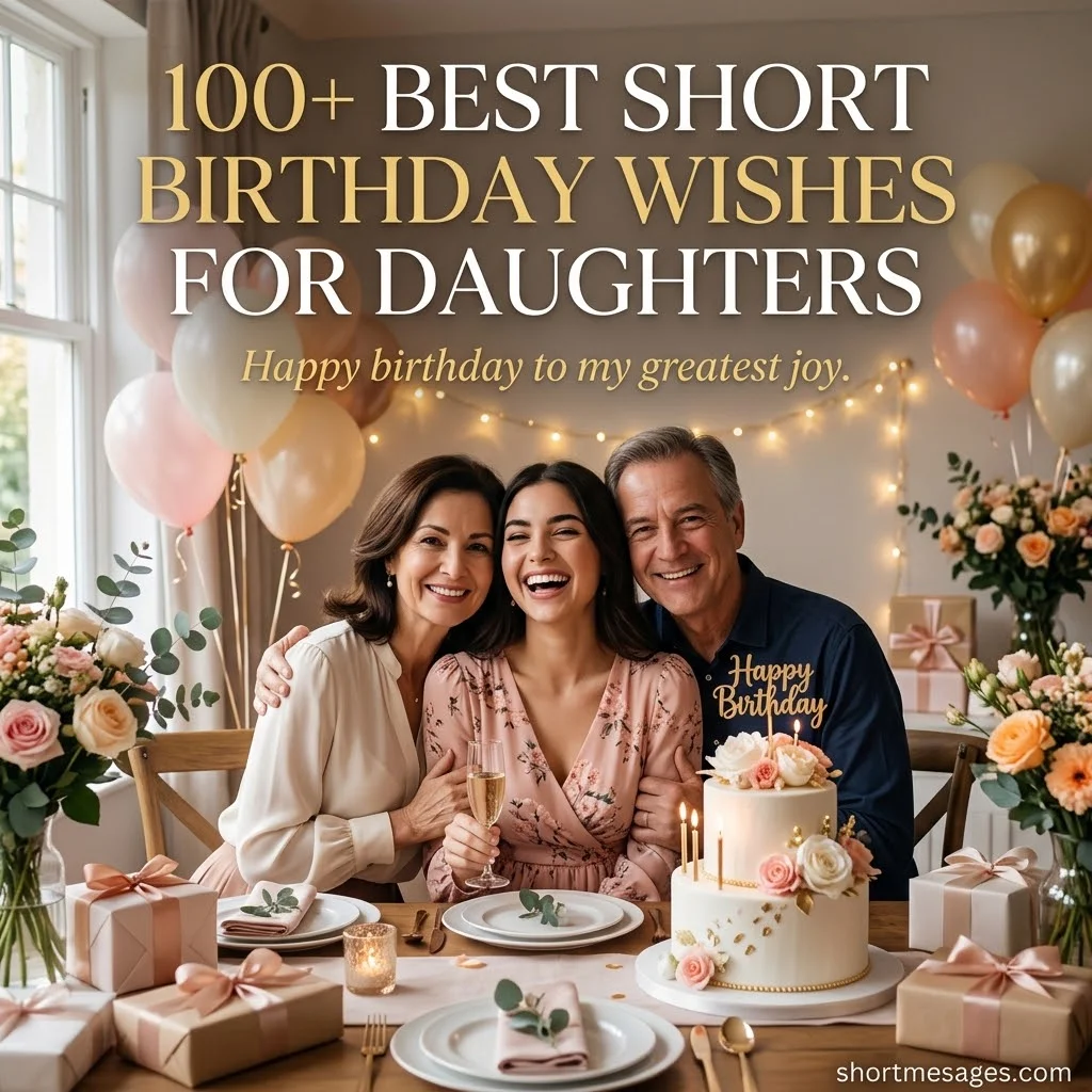 100+ Best Short Birthday Wishes for Daughters of All Ages