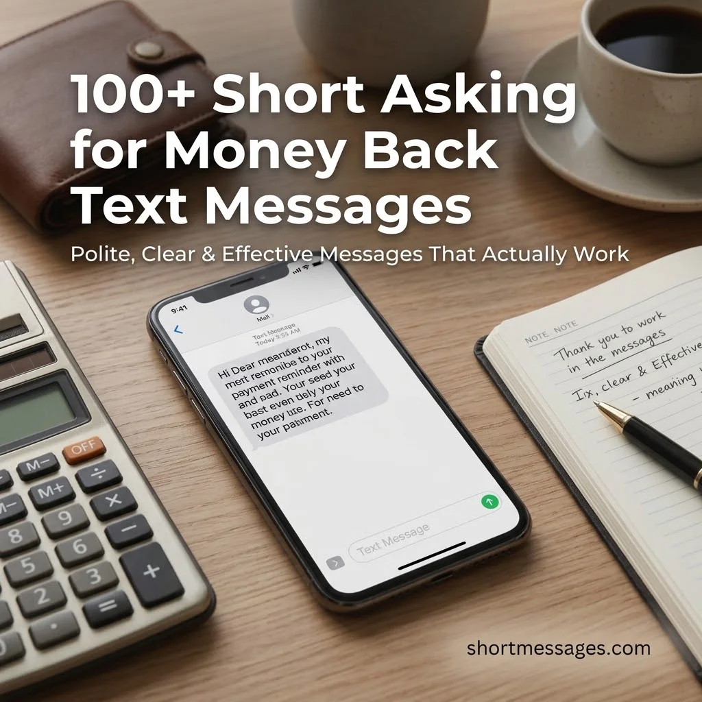 100 +Short Asking for Money Back Text Messages