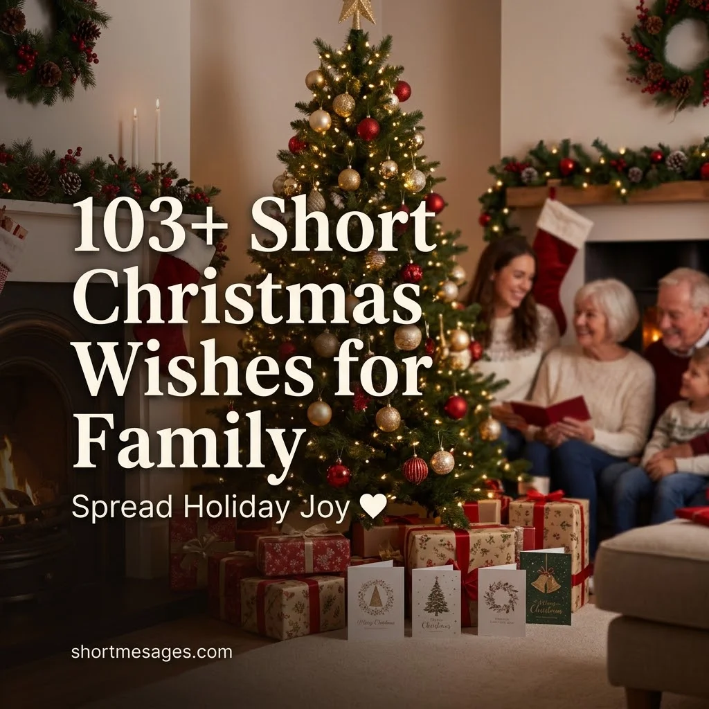 103+ Short Christmas Wishes for Family Messages