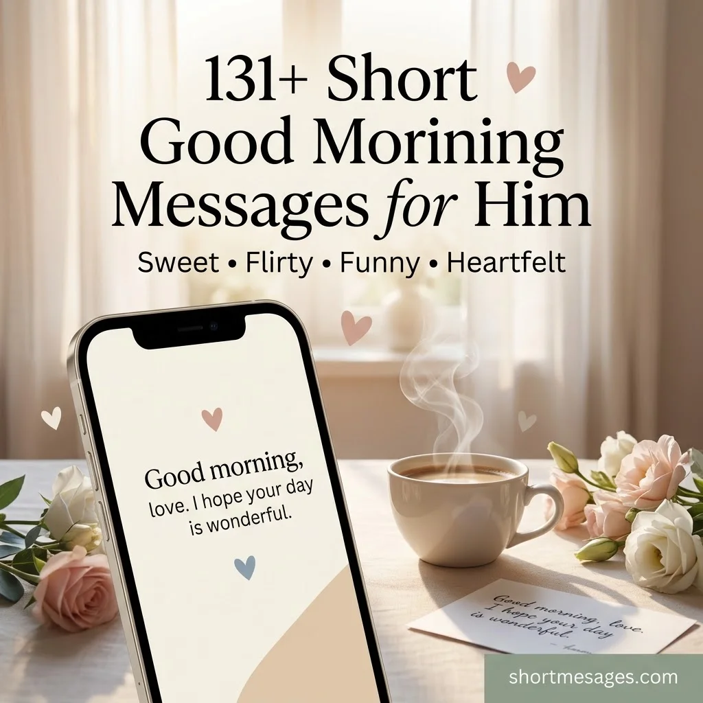 131+ Short Hot Good Morning Messages for Him