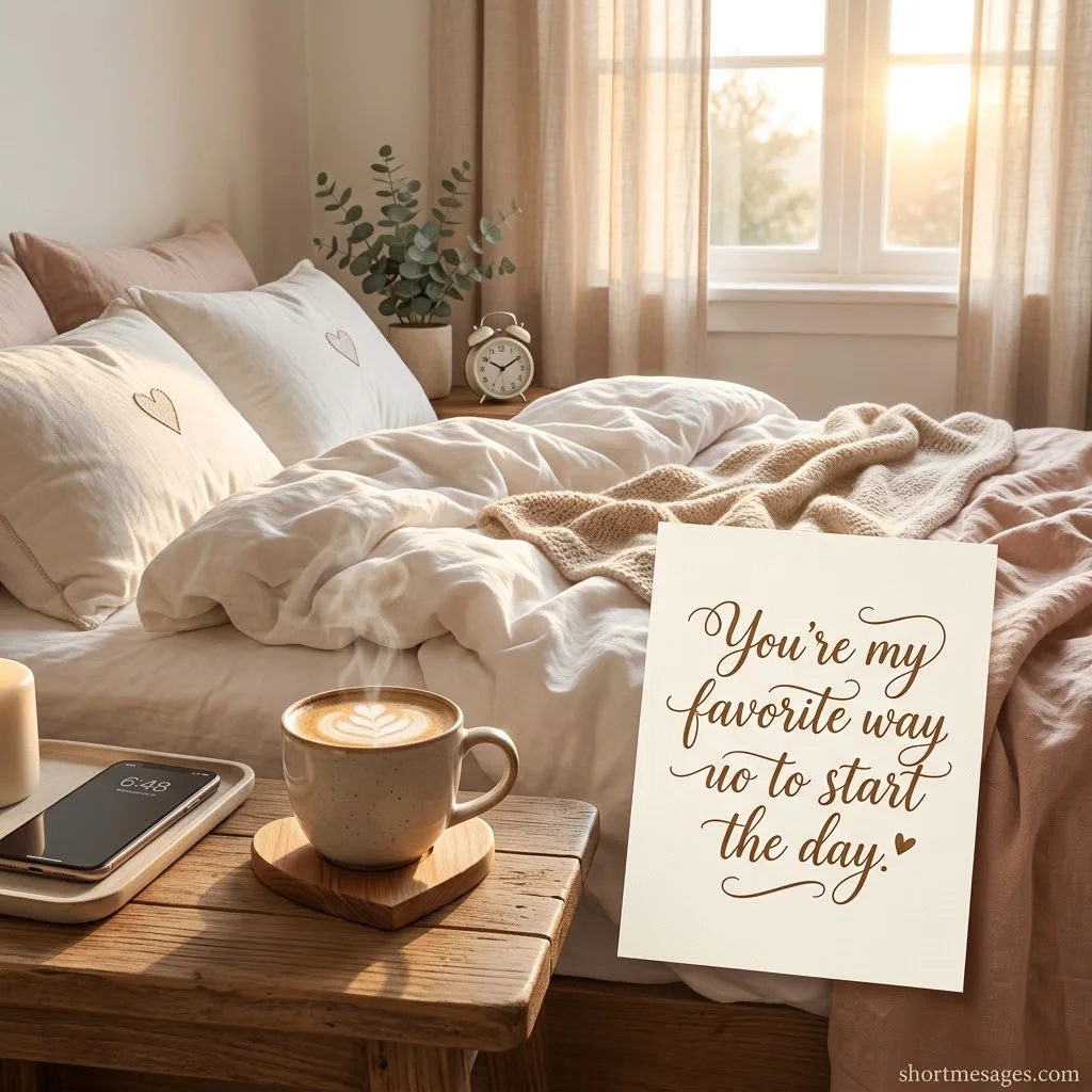 175+ Short Cute Morning Messages for Him to Make Him