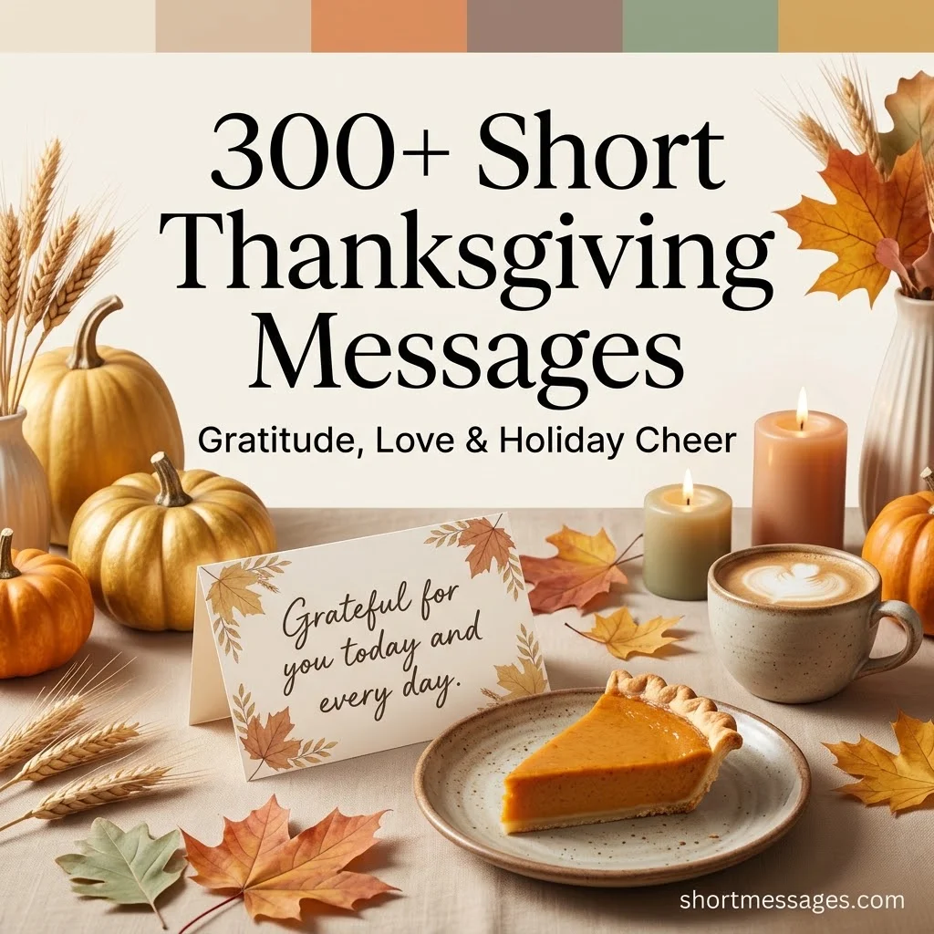 300+ Short Thanksgiving Messages for Cards to Share Gratitude,