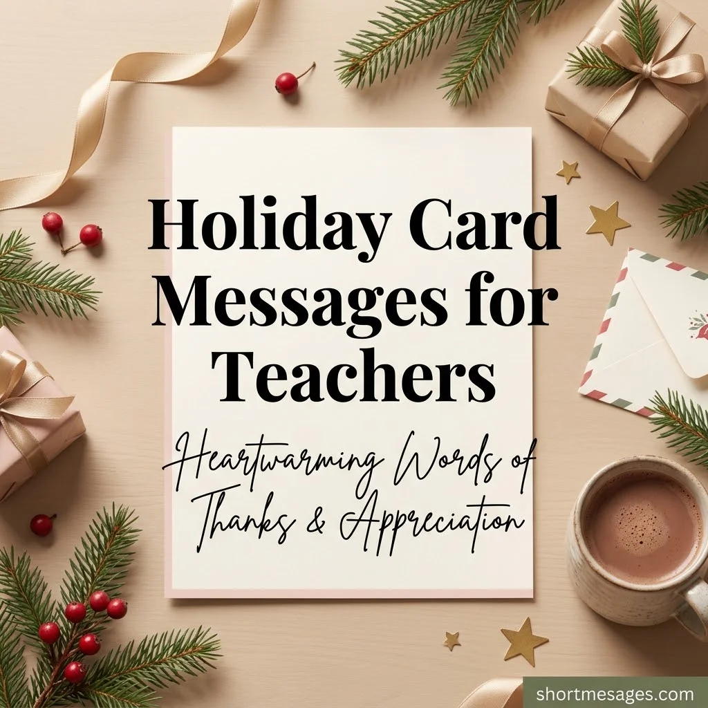 150+Heartwarming Short Holiday Card Messages for Teachers
