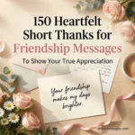150 Heartfelt Short Thanks for Friendship Messages to Show