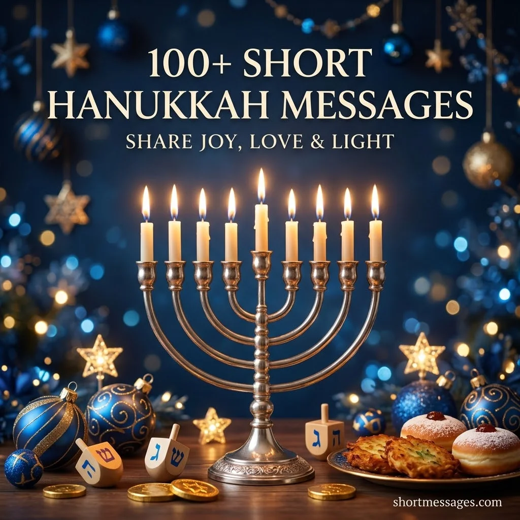 100+ Short Hanukkah Messages to Share Joy, Love