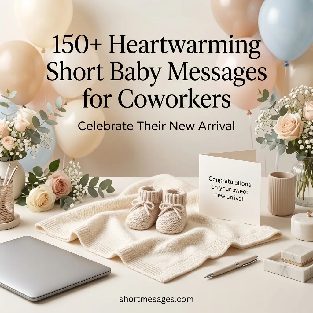 150+ Heartwarming Short Baby Messages for Coworkers