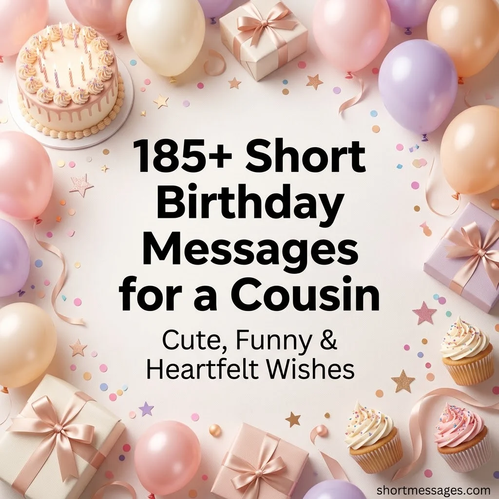 185+ Short Birthday Messages for a Cousin