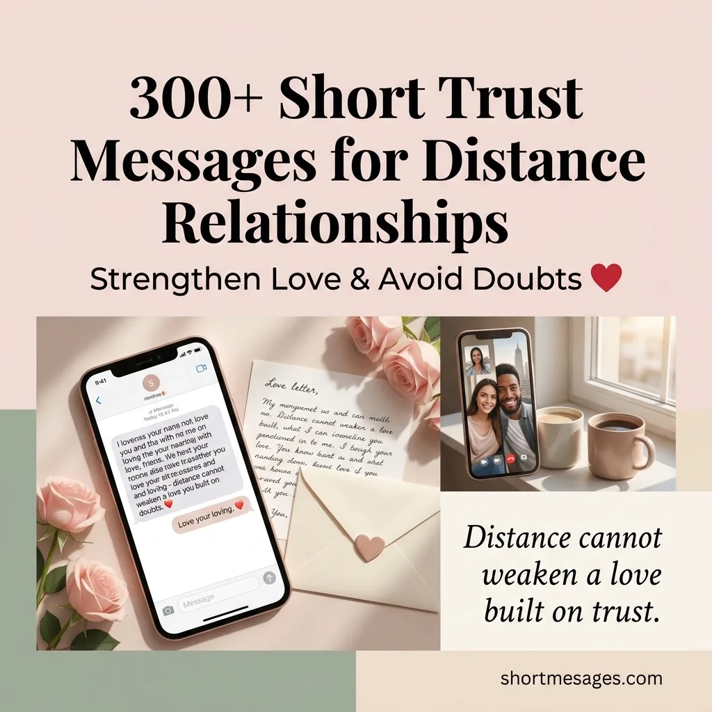 300+ Short Trust Messages for Distance Relationships